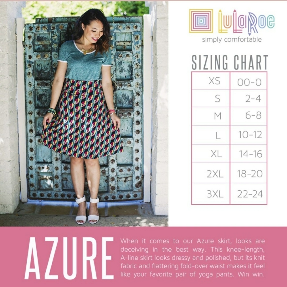 Azure Floral Skirt - Picture 4 of 4